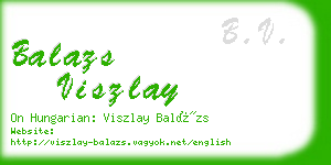 balazs viszlay business card